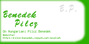 benedek pilcz business card